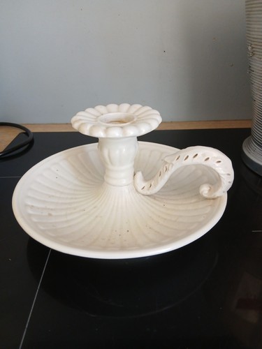 Lampe faïence blanche - lampe, en