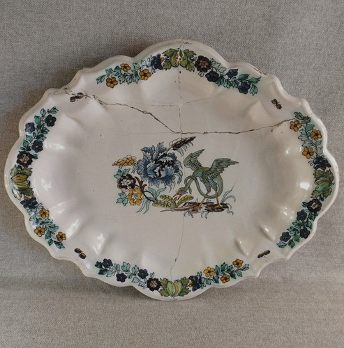 Beau plat faïence - plat, italie